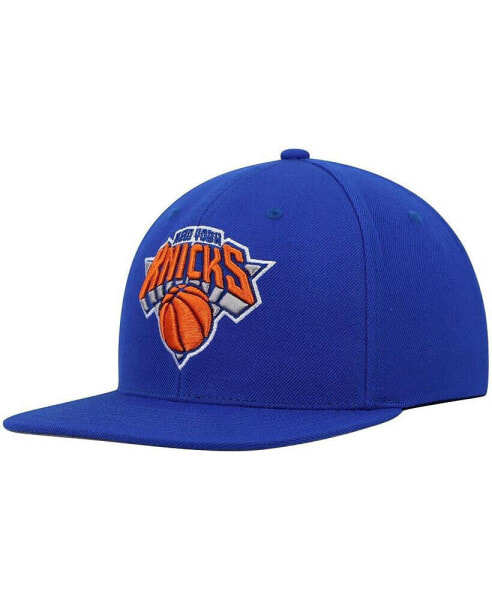 Men's Blue New York Knicks Ground 2.0 Snapback Hat