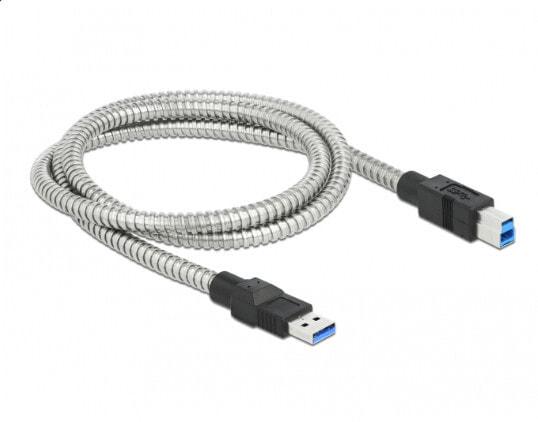 Delock 86778 - 1 m - USB B - USB A - USB 3.2 Gen 1 (3.1 Gen 1) - 5000 Mbit/s - Silver