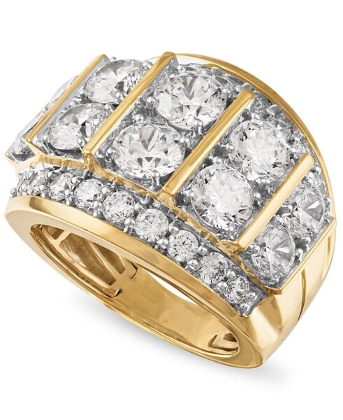 Men's Diamond Large Cluster Statement Ring (7 ct. t.w.) in 10k Gold