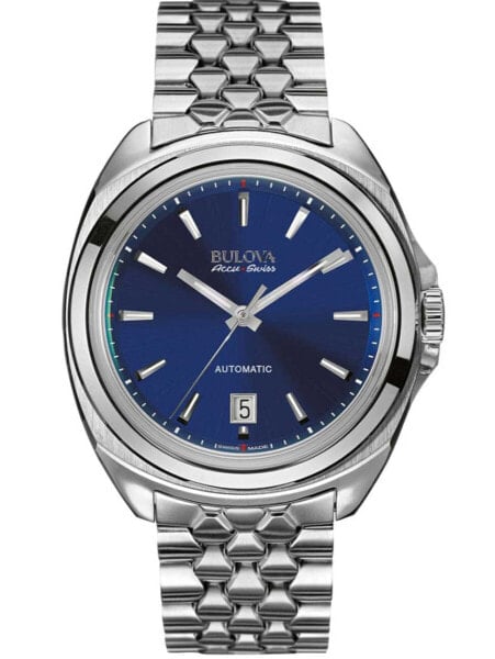 Bulova 63B186 Mens Watch Accu Swiss Automatic 40mm 3ATM