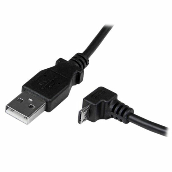 Универсальный кабель USB-MicroUSB Startech USBAUB2MD Чёрный