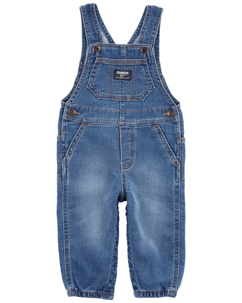 Baby Knit-Like Denim Overalls 18M