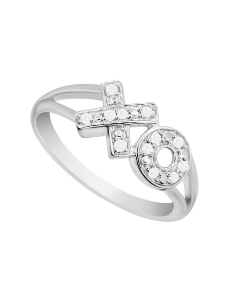 Кольцо Macy's Diamond XO в Sterling Silver