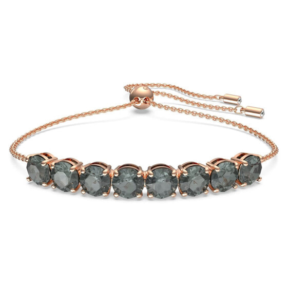 Swarovski Damen Armband Exalta Schwarz, Roségoldfarbe 5643749