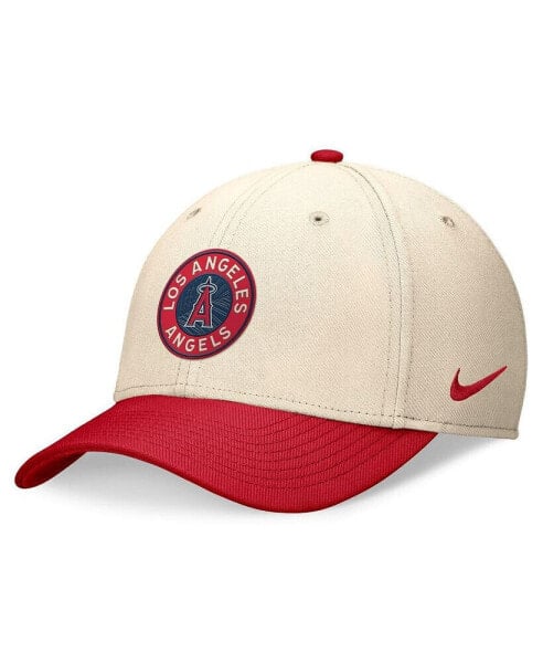 Men's Cream/Red Los Angeles Angels 2024 City Connect Swoosh Flex Hat