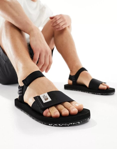 The North Face Skeena logo sandal in black