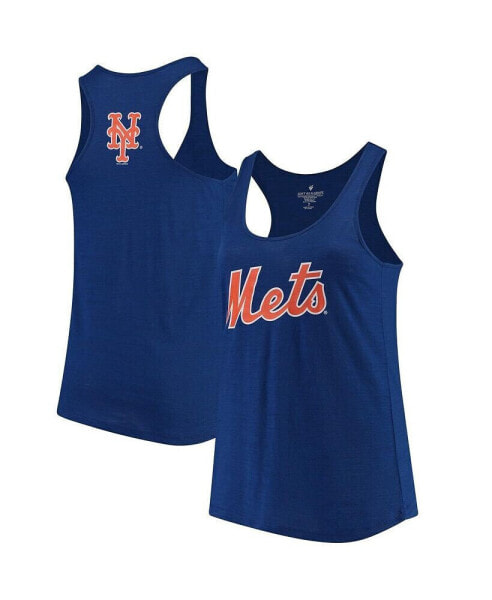 Women's Royal New York Mets Plus Size Swing for the Fences Racerback Tank Top