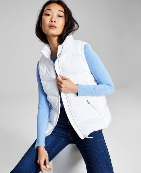 Women's Stand-Collar Puffer Vest, Created for Macy's