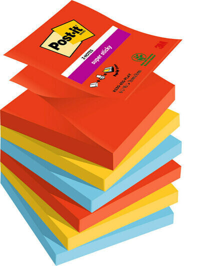 3M R330-6SS-PLAY - Square - Blue - Red - Yellow - Paper - 76 mm - 76 mm - 90 sheets