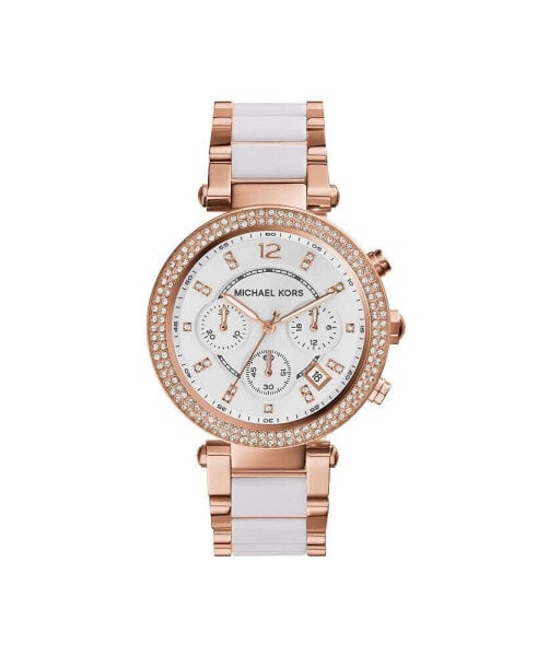 Women's Parker Chronograph Two-Tone Stainless Steel Bracelet Watch 39mm