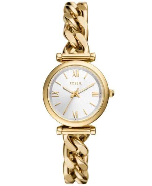 Women's Carlie Three-Hand Gold-Tone Stainless Steel Watch 28mm