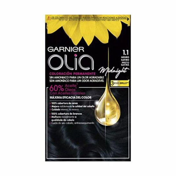 Краска постоянная Garnier Olia Без аммиака Nº 1,10 Black Sapphire