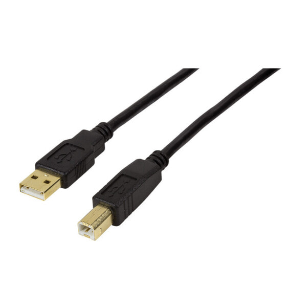 LogiLink UA0266 - 20 m - USB A - USB B - USB 2.0 - Male/Male - Black