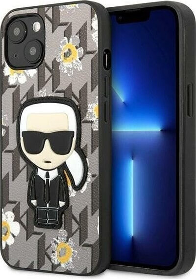 Karl Lagerfeld Karl Lagerfeld KLHCP13SPMNFIK1 iPhone 13 mini 5,4" szary/grey Flower Ikonik Karl NoSize