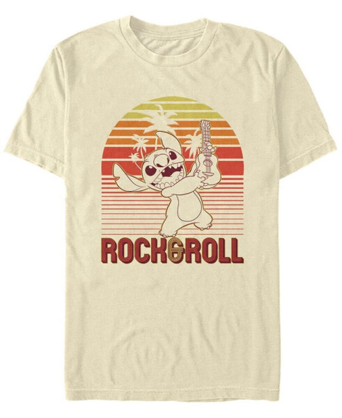 Men's Lilo Stitch Rock and Roll Stitch Short Sleeve T-shirt