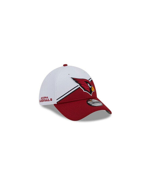 Men's White, Cardinal Arizona Cardinals 2023 NFL Sideline 39THIRTY Flex Hat