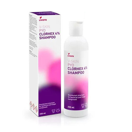 LIVISTO V-Skin 250ml pyo clorhex 4% shampoo