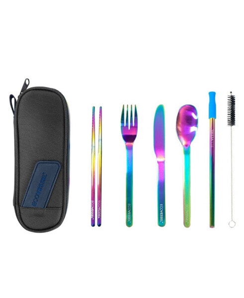 Stainless Steel Utensil 8 Piece Set with Travel Pouch