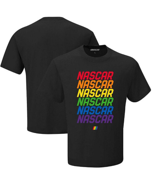 Men's Black NASCAR Logo Pride T-shirt