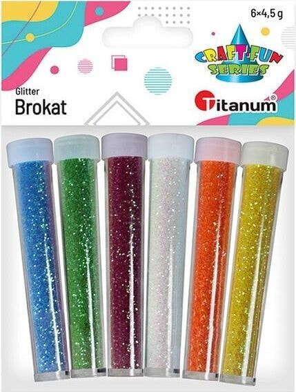 Titanum Brokat w fiolkach mix 6 kolorów