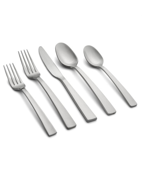 Rhyme Mirror With Satin Handles Flatware Set, 20 Piece