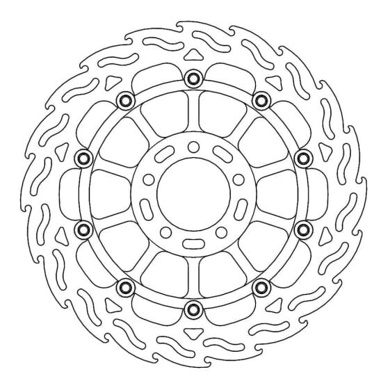 MOTO-MASTER Flame Ducati 113219 Right Front Brake Disc