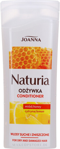 Haarspülung für trockenes und strapaziertes Haar mit Honig und Zitrone - Joanna Naturia Conditioner With Honey And Lemon 100 ml