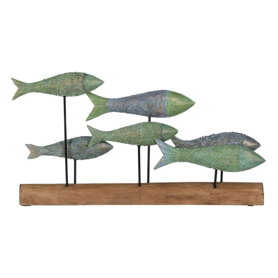 Декоративная фигура Зеленый Натуральный Рыбы 56 x 7 x 31 cm