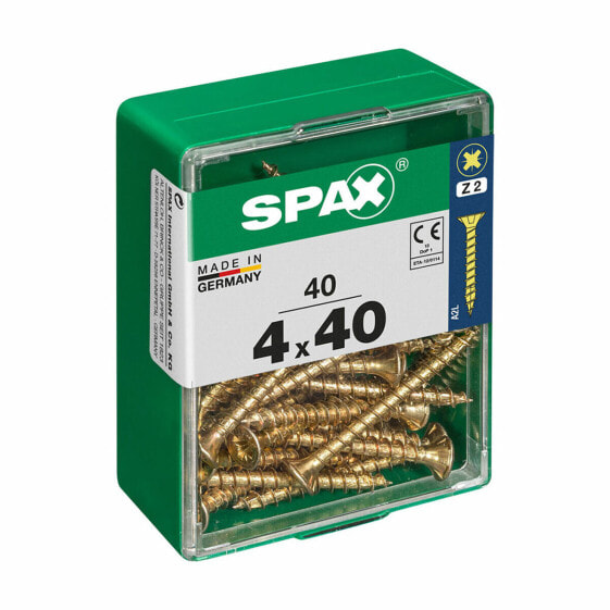 Коробка для винтов SPAX Шуруп Плоская головка (4,0 x 40 mm) (4 x 40 mm)