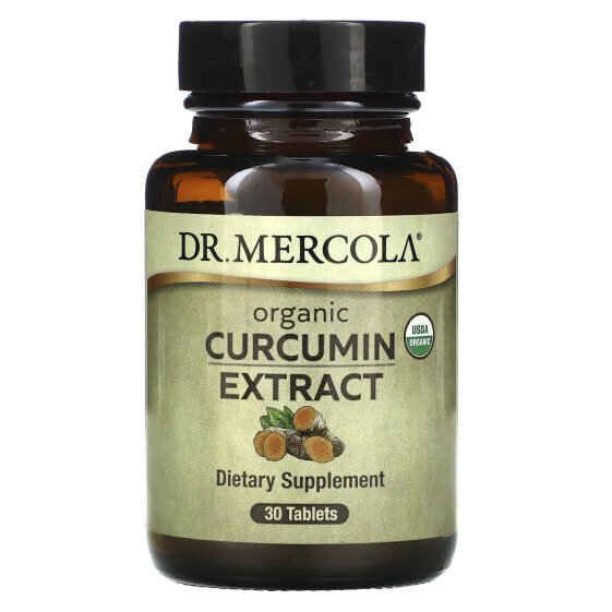 Dr. Mercola, Органический экстракт куркумина, 30 таблеток