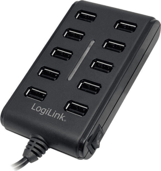 HUB USB LogiLink 10x USB-A 2.0 (UA0125)