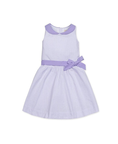Платье для малышей Hope & Henry с отложным воротником "Питер Пен", в клетку, для девочек