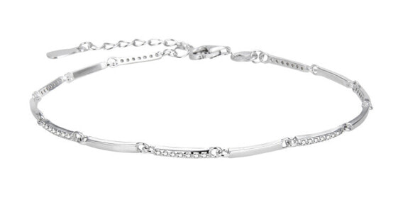 Sparkling silver bracelet with zircons AGB756/21