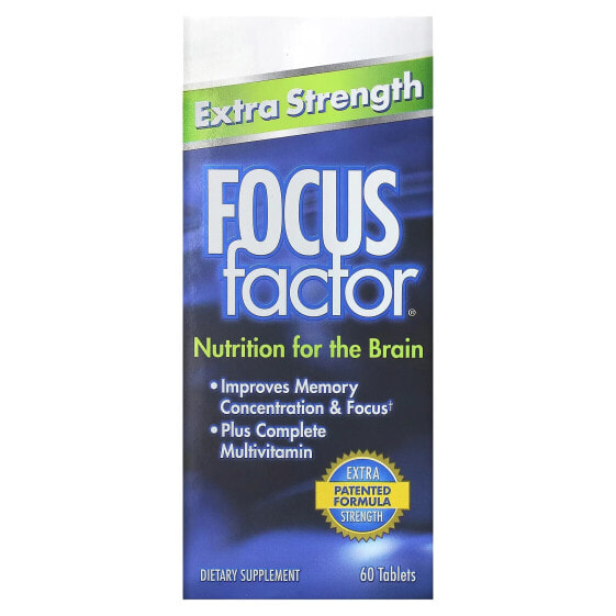Витамины для улучшения памяти Focus Factor Extra Strength, 60 таблеток