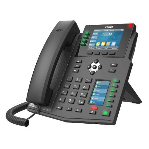Fanvil X5U - IP Phone - Black - Wired handset - Desk/Wall - 16 lines - 2000 entries