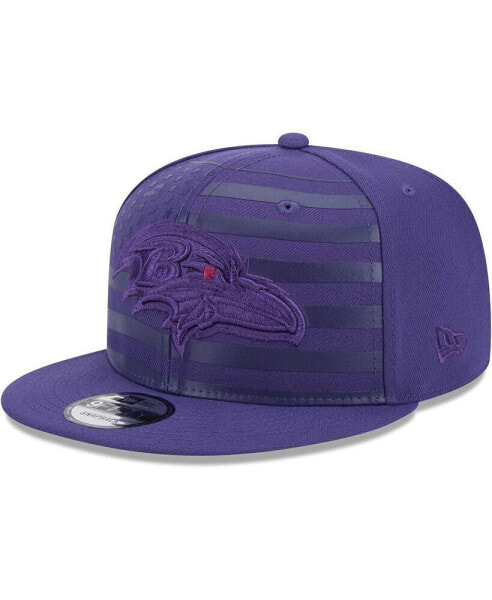 Men's Purple Baltimore Ravens Independent 9Fifty Snapback Hat
