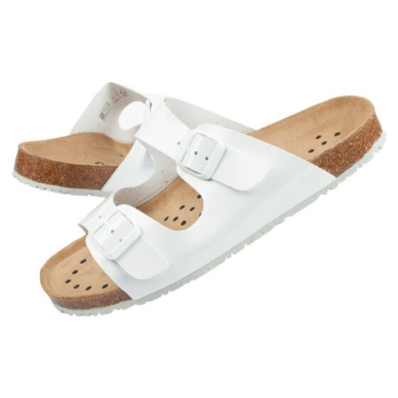 Abeba Sandals White W 8087 work slippers