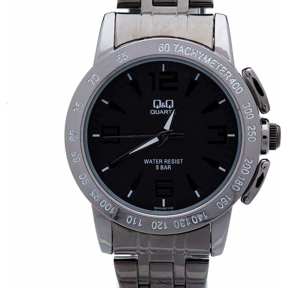 Часы мужские Q&Q Q602J405Y Чёрный Серебристый Ø 40 мм