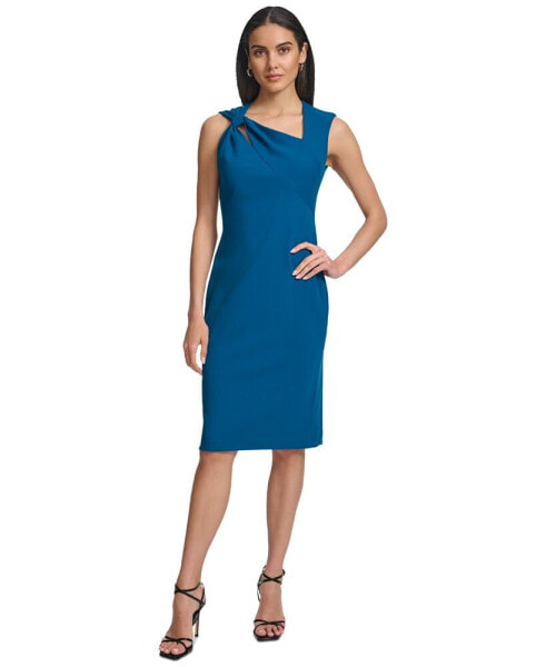 Women's Sleeveless Asymmetric Sheath Dress