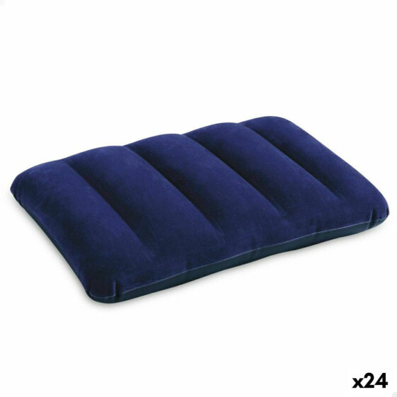 Подушка надувная Intex Downy синяя 43 x 9 x 28 см (24 шт)