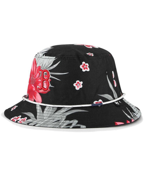 Men's Black Boston Red Sox Dark Tropic Bucket Hat