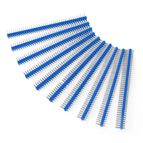 Straight goldpin 2x40 connector with 2,54mm pitch - blue - 10pcs. - justPi