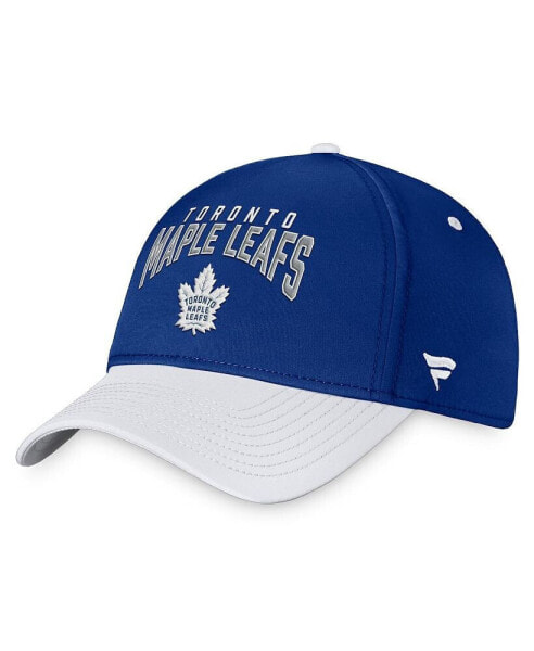 Men's Blue, White Toronto Maple Leafs Fundamental 2-Tone Flex Hat