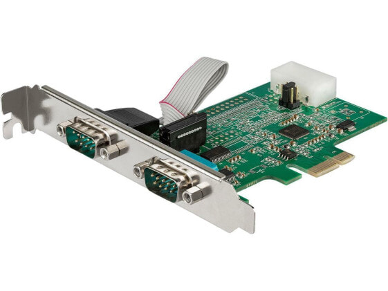 StarTech.com PEX2S953LP 2 Port RS232 Serial Adapter Card with 16950 UART - PCI E