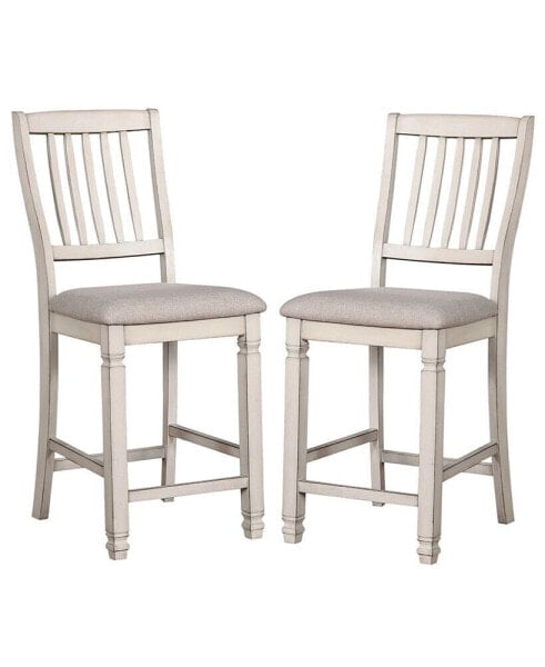 Sonora Antique White Pub Chair (Set of 2)