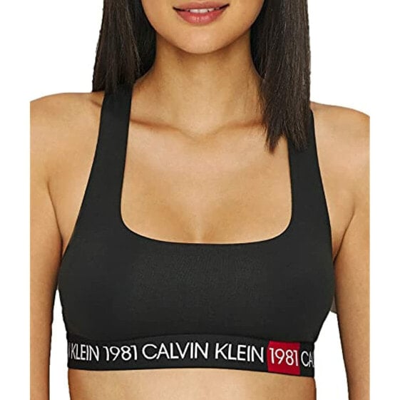 Calvin Klein Underwear Women's Bold Unlined Bralette, Black, X-Small