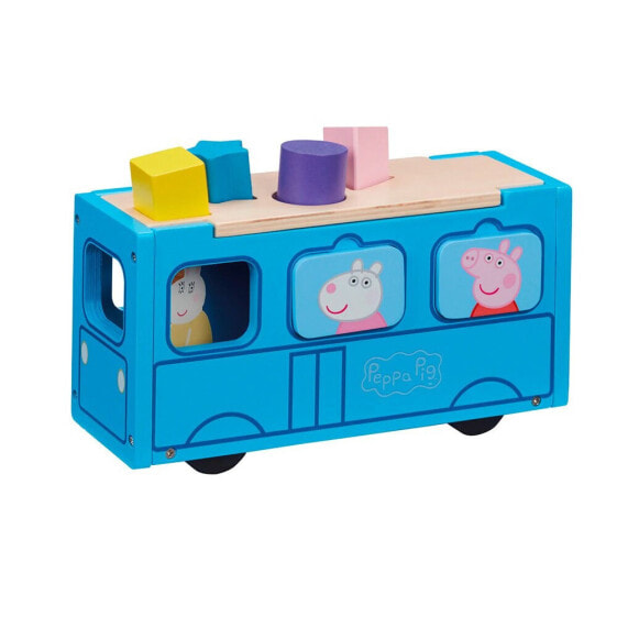 Фигурка игрового набора деревянного автобуса Пеппы Бэндай