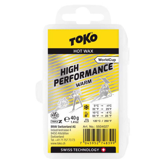 TOKO World Cup High Performance Warm Wax 40g