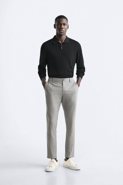 Slim fit comfort trousers