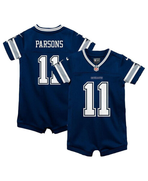 Infant Boys and Girls Micah Parsons Navy Dallas Cowboys Game Romper Jersey